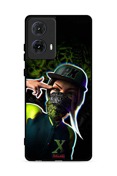 Tolwak غطاء حماية لهاتف موتورولا موتو جي 85 5G برسومات فنية جمالية للبنات