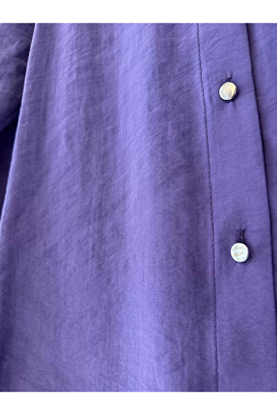 Invee 6674M Modal Πουκάμισο - Μωβ