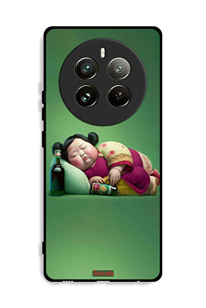 Tolwak غطاء حماية لهاتف Realme 12 Pro Plus 5G بتصميم فتاة سمينة