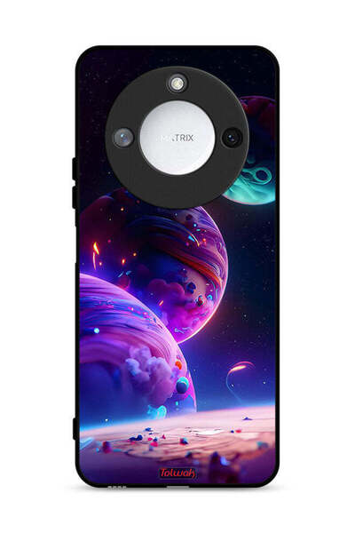 Tolwak غطاء حماية لهاتف Honor X60 5G بنقشة كوكبية