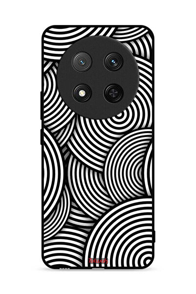 Tolwak غطاء حماية لهاتف Honor X9c 5G بنمط دوائر وهمية