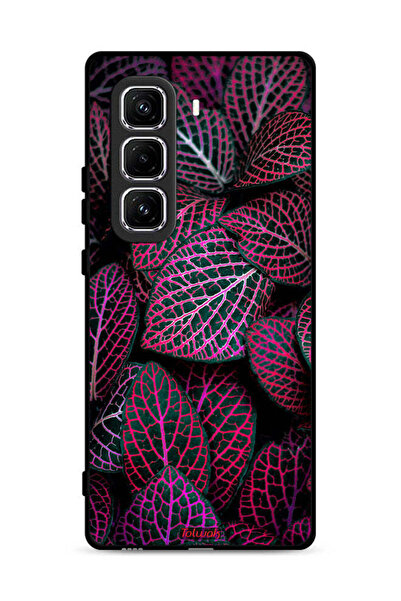 Tolwak غطاء حماية لهاتف Infinix Hot 50 Pro Plus 4G بنقشة أوراق سالجا