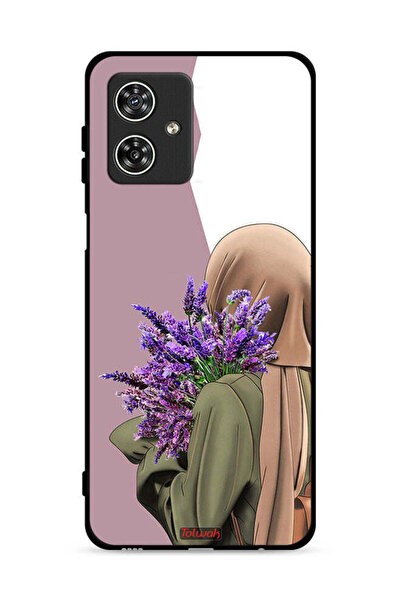 Tolwak غطاء حماية لهاتف موتورولا موتو جي 54 5G بطبعة زهرة