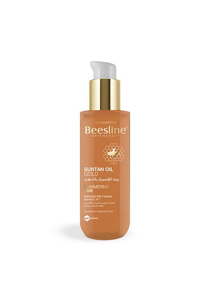 Beesline Suntan Oil Gold Shimmering Tan 200 ml