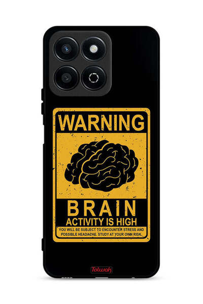 Tolwak غطاء حماية لهاتف Honor X7c 4G تحذير من ارتفاع نشاط الدماغ