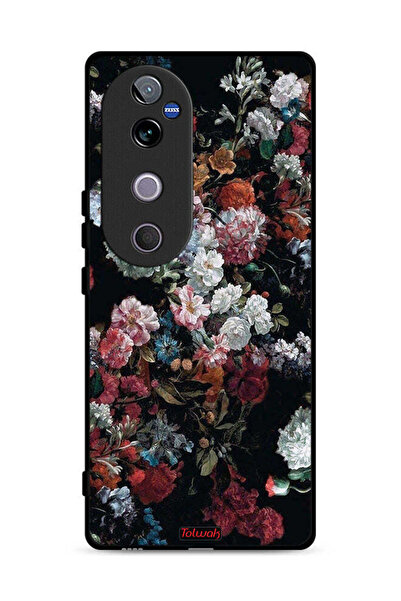Tolwak غطاء حماية لهاتف Vivo V40 5G بنقشة ورود عتيقة