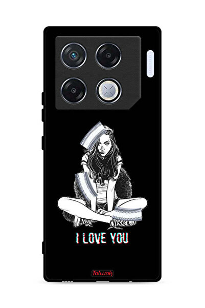 Tolwak غطاء حماية لهاتف Infinix GT 20 Pro 5G برسومات "أحبك"