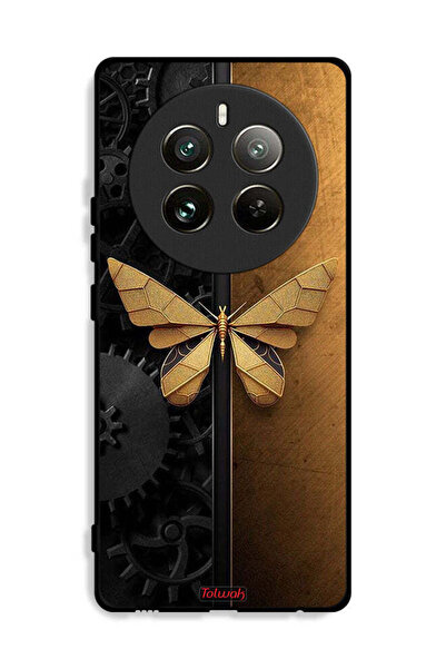 Tolwak غطاء حماية لجهاز Realme 12 Pro Plus 5G بتصميم فراشة فولاذية