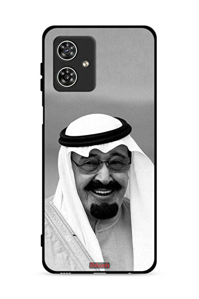 Tolwak غطاء حماية لهاتف موتورولا موتو جي 54 5G صورة الملك عبد الله مبتسمًا