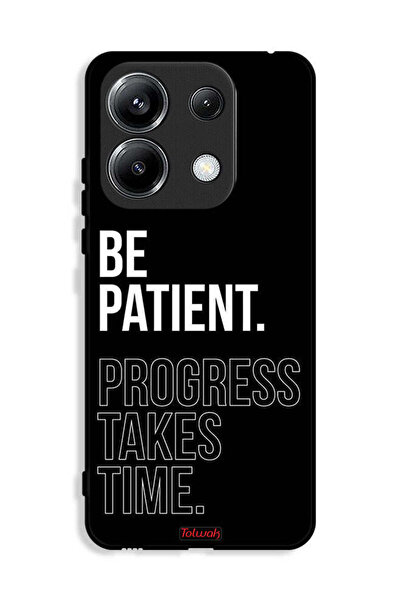 Tolwak غطاء حماية لهاتف Xiaomi Poco M6 Pro 4G - كن صبورًا، فالتقدم يستغرق وقتًا