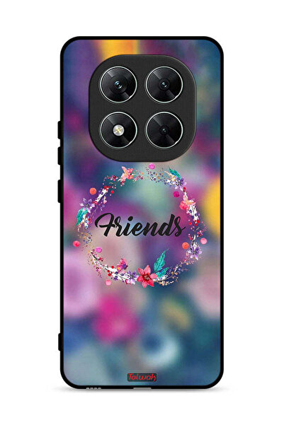 Tolwak غطاء حماية Xiaomi Poco X7 5G بتصميم خاتم أصدقاء الزهور