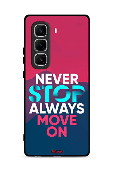 Tolwak غطاء حماية لهاتف Infinix Hot 50 Pro Plus 4G، لا تتوقف أبدًا، تحرك دائمًا