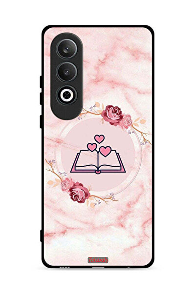 Tolwak غطاء حماية لهاتف Oppo K12 5G بتصميم ثلاثة قلوب على كتاب