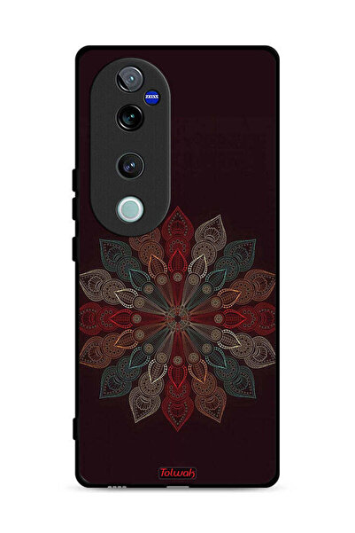 Tolwak غطاء حماية لهاتف Vivo V40 Pro 5G بنقشة زهرة ماندالا