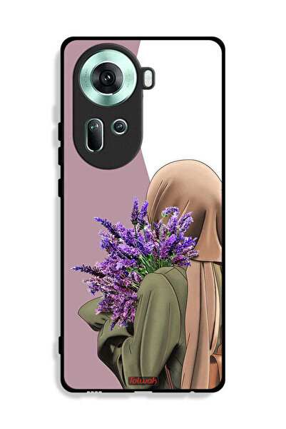 Tolwak غطاء حماية لهاتف Oppo Reno11 5G يحمل زهرة