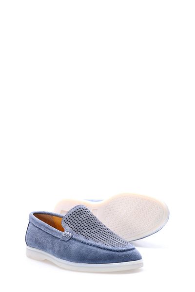 Ayakkabıhane Piele naturală în interior și exterior Albastru denim Pantofi de zi cu zi pentru bărbați AH08819131020122723
