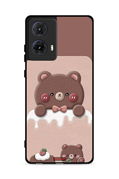 Tolwak غطاء حماية لهاتف موتورولا موتو جي 85 5G - دب الفراولة