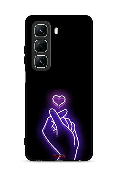 Tolwak غطاء حماية لهاتف Infinix Hot 50 5G بتصميم قلب صغير