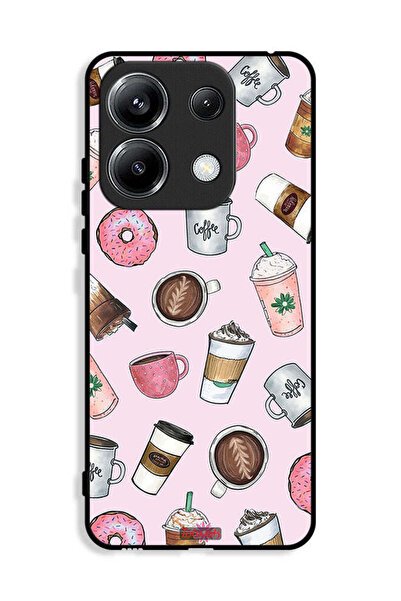 Tolwak غطاء حماية لهاتف Xiaomi Poco M6 Pro 4G برسومات محبي القهوة