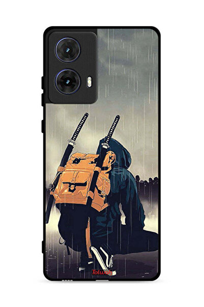 Tolwak غطاء حماية لهاتف موتورولا موتو جي 85 5G، رسمة سيف ساموراي رقمية