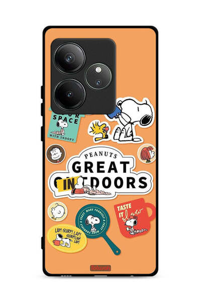 Tolwak غطاء حماية لهاتف Realme GT Neo6 SE 5G بملصقات الفول السوداني