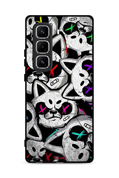 Tolwak غطاء حماية لهاتف Infinix Hot 50 Pro Plus 4G بنقشة قطط مارشميلو