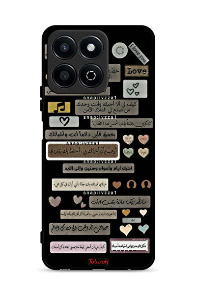 Tolwak غطاء حماية لهاتف Honor X7c 4G بعبارات عربية