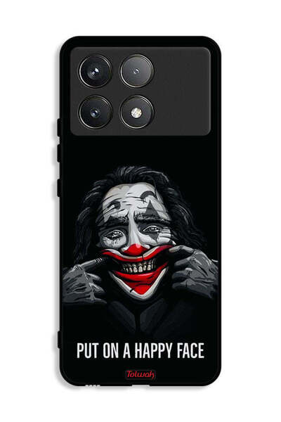 Tolwak غطاء حماية لهاتف Xiaomi Redmi K70E 5G بوجه سعيد