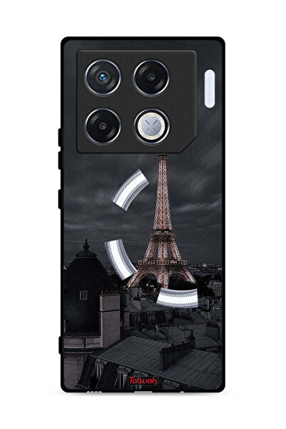 Tolwak غطاء حماية لهاتف Infinix GT 20 Pro 5G بطبعة برج إيفل في الليل