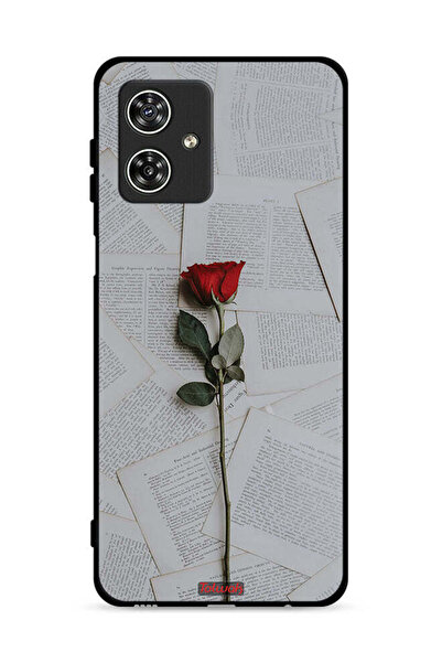 Tolwak غطاء حماية لهاتف موتورولا موتو جي 54 5G وردي على ورق