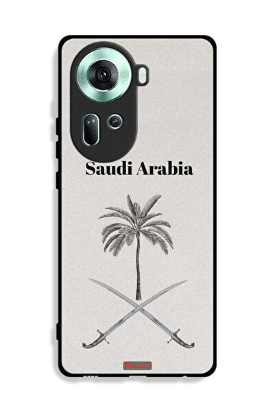 Tolwak غطاء حماية لهاتف Oppo Reno11 5G - لوحة فنية لعلامة المملكة العربية الس...