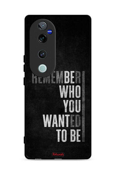 Tolwak غطاء حماية لهاتف Vivo V40 Pro 5G تذكر من أردت أن تكون