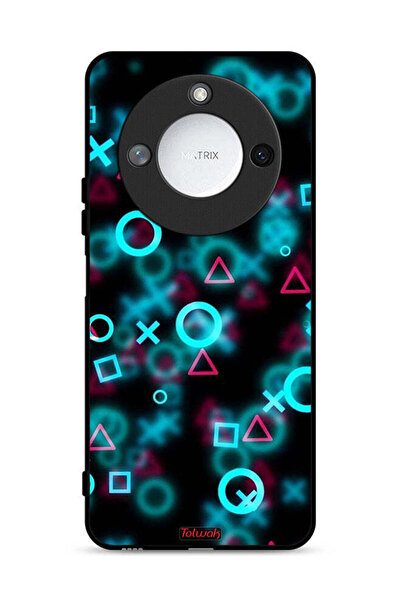 Tolwak غطاء حماية لهاتف Honor X60 5G برسومات أيقونات لعبة الحبار الصغيرة