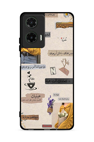 Tolwak غطاء حماية لهاتف موتورولا موتو جي 35 5 جي بعبارات حب باللغة العربية