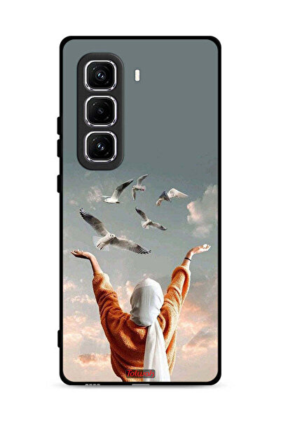 Tolwak غطاء حماية لهاتف Infinix Hot 50 Pro Plus 4G بطبعة طيور تحلق