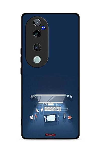 Tolwak غطاء حماية Vivo S19 Pro 5G بتصميم فني لمكتب الكمبيوتر