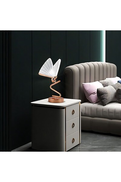 Vooltex مصباح ابجورة طاولة على شكل فراشة بالشحن فاخرة فولتكس