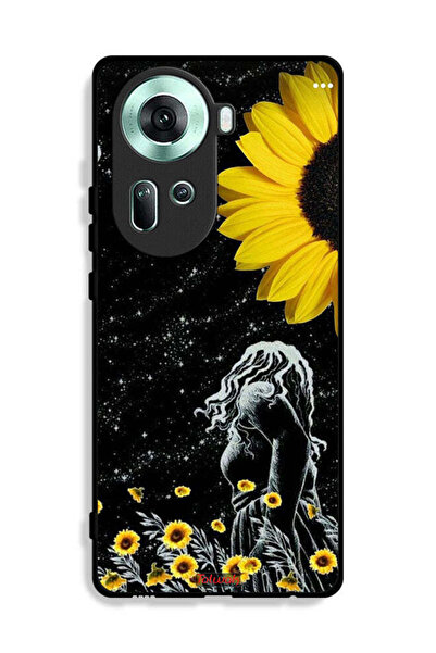 Tolwak Oppo Reno11 5G Protective Case Cover Girl Look At Moon Art