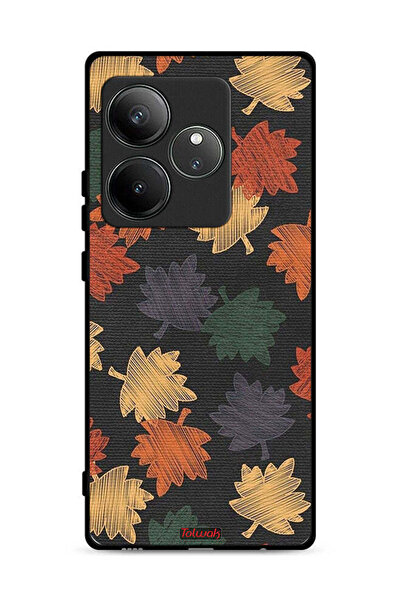 Tolwak غطاء حماية لهاتف Realme GT 6 5G برسومات أوراق الخريف