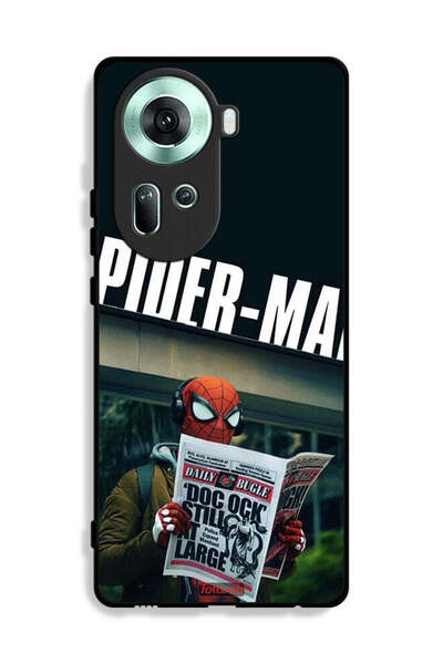 Tolwak غطاء حماية Oppo Reno11 5G سبايدرمان يقرأ صحيفة