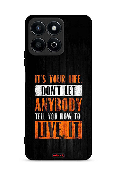 Tolwak غطاء حماية لهاتف Honor Play 60 Plus 5G بتصميم Its Your Life
