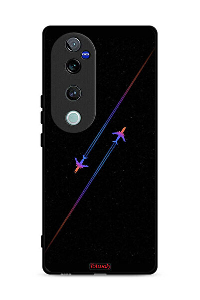 Tolwak غطاء حماية لهاتف Vivo V40 Pro 5G برسومات طائرات