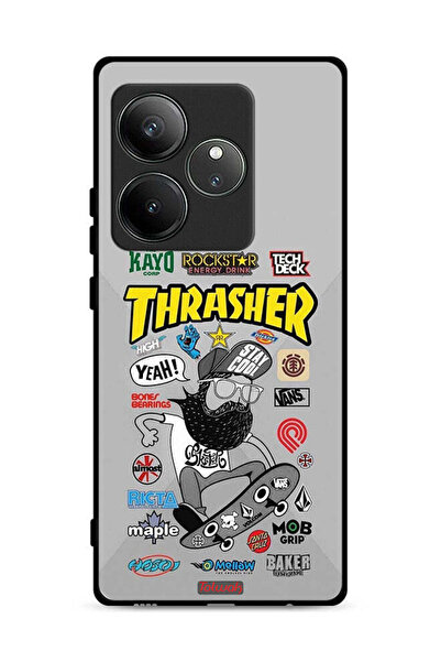 Tolwak غطاء حماية لهاتف Realme GT 6 5G بملصق Thrasher