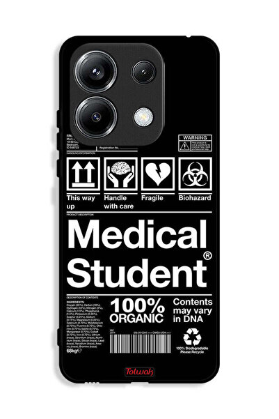 Tolwak غطاء حماية لهاتف شاومي ريدمي نوت 13 برو 4G، ملصق طالب الطب