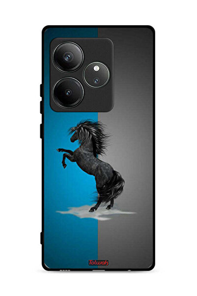 Tolwak غطاء حماية لهاتف Realme GT 6T 5G برسومات حصان