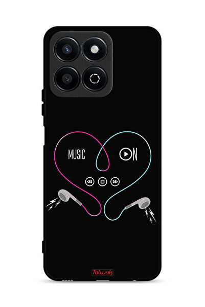 Tolwak غطاء حماية لهاتف Honor Play 60 Plus 5G مع موسيقى