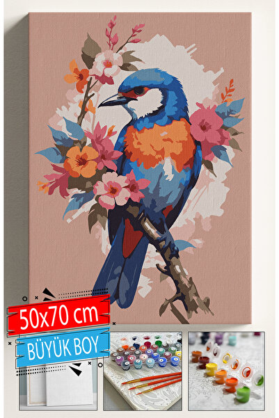 Sulepas Sayılarla Boyama Seti Numaralı Tuval Fırça Boya Dahil Kasnaklı Set 50...