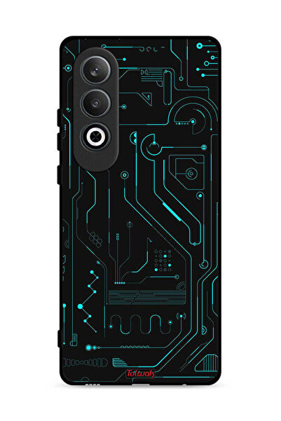 Tolwak غطاء حماية لهاتف OnePlus Nord CE4 5G دوائر فنية رقمية بسيطة متعددة الش...