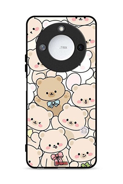 Tolwak غطاء حماية لهاتف Honor X60 5G بنقشة الدببة