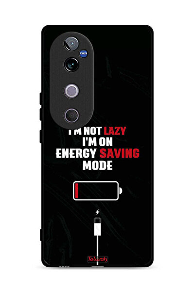 Tolwak غطاء حماية لهاتف Vivo V40 5G أنا لست كسولاً، أنا في وضع توفير الطاقة